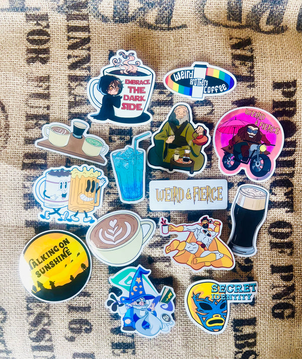 Silly Weird Bros Stickers