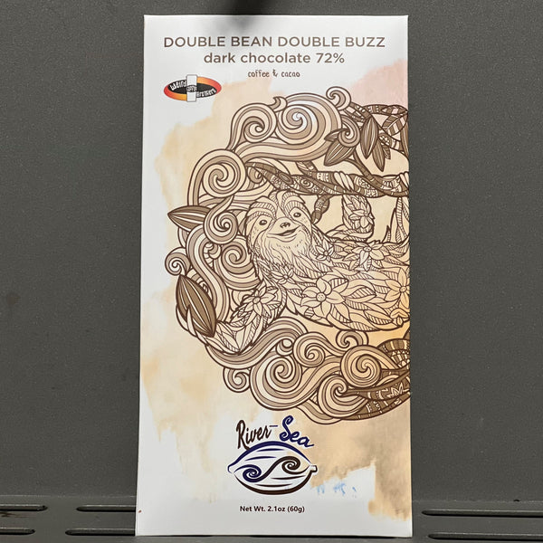 River Sea Chocolates Double Bean Buzz Chocolate Bar